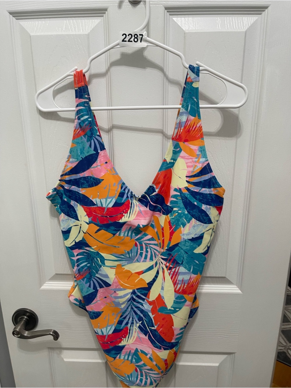 Old Navy women’s  One-Piece Swimsuit - Blue, Orange, Yellow, Pink